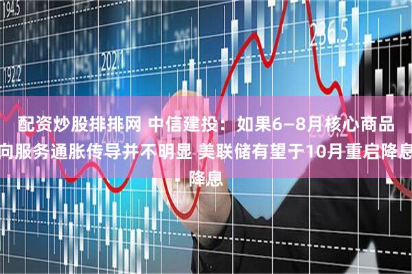 配资炒股排排网 中信建投：如果6—8月核心商品向服务通胀传导并不明显 美联储有望于10月重启降息